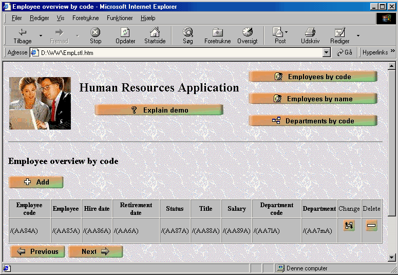 Modified Document Template