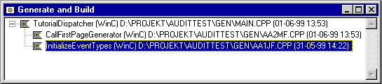 Generate InitializeEventTypes function