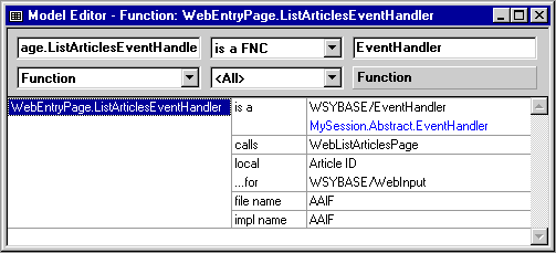 Change inheritance of Event Handler functions