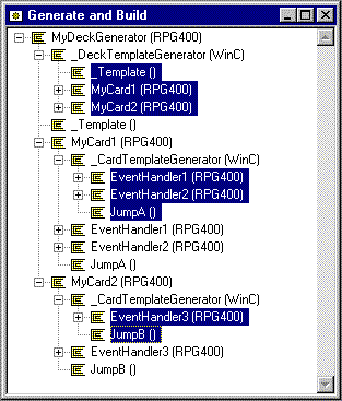 Shadow functions scoped under Template Generators