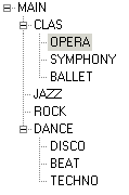 Sample of Item Category Structure